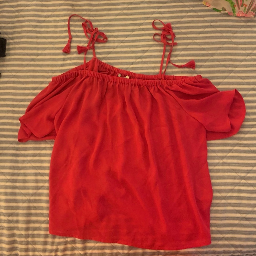 Jcrew blouse with tassel ties -NWT